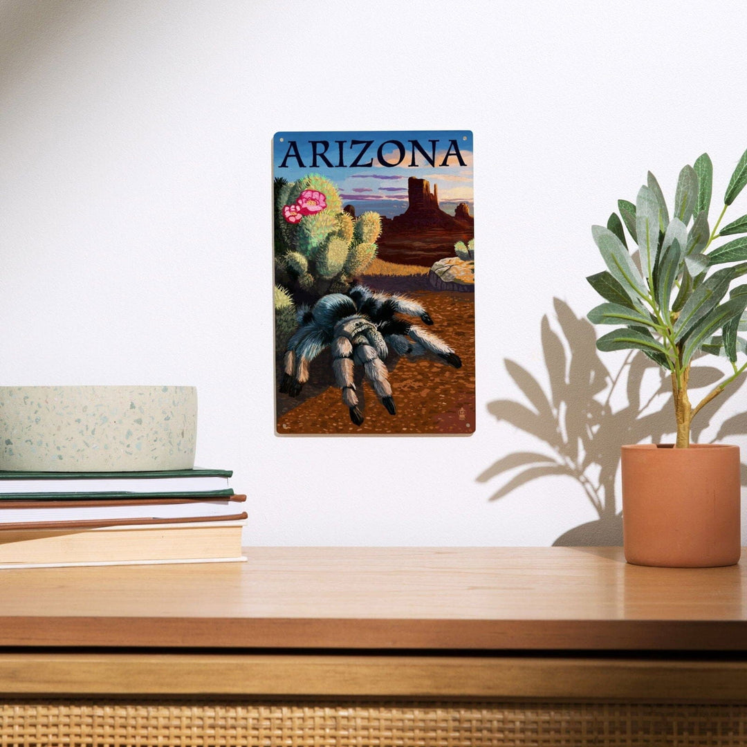 Arizona, Blond Tarantula, Lantern Press Poster, Wood Signs and Postcards Wood Lantern Press 