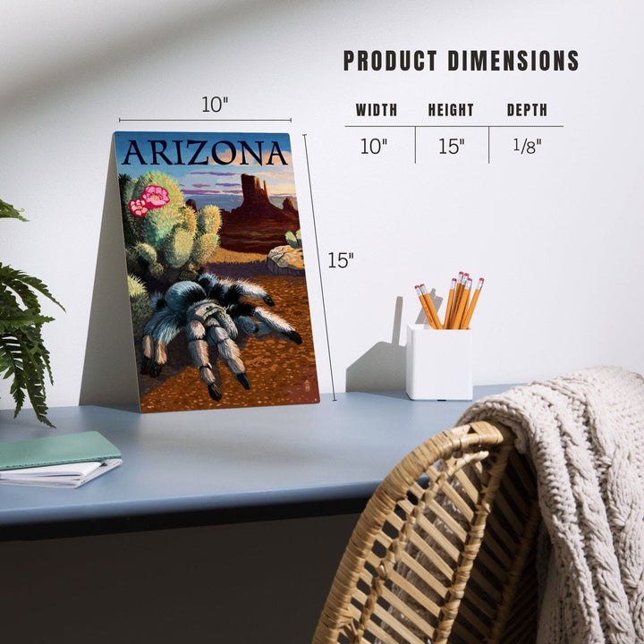 Arizona, Blond Tarantula, Lantern Press Poster, Wood Signs and Postcards Wood Lantern Press 