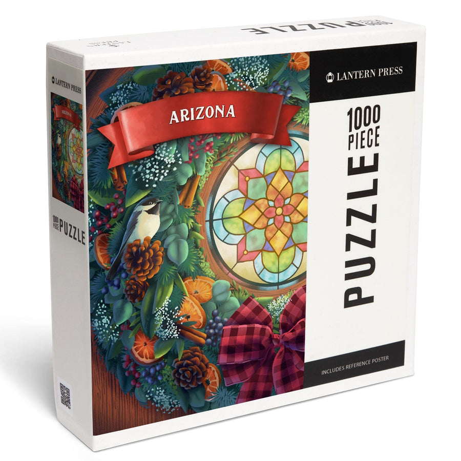 Arizona, Front Door with Wreath, Jigsaw Puzzle Puzzle Lantern Press 