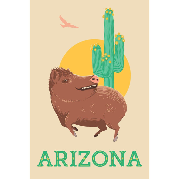 Arizona, Javelina, Art & Giclee Prints Art Lantern Press 