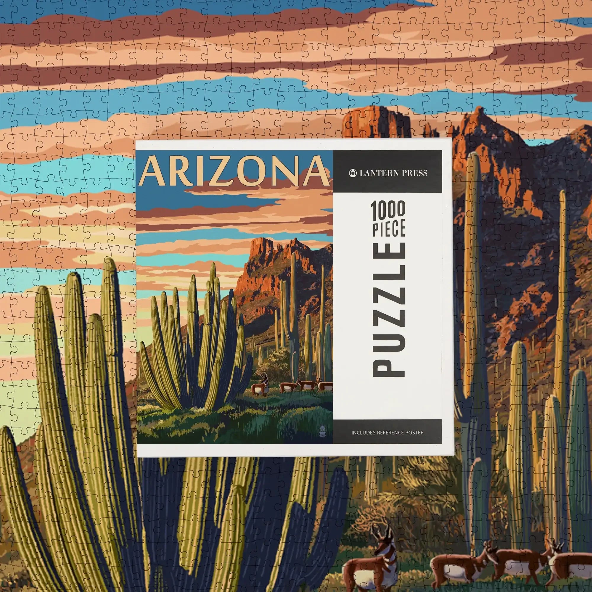 Arizona, Organ Pipe Cactus, 1000 piece jigsaw puzzle – Lantern Press