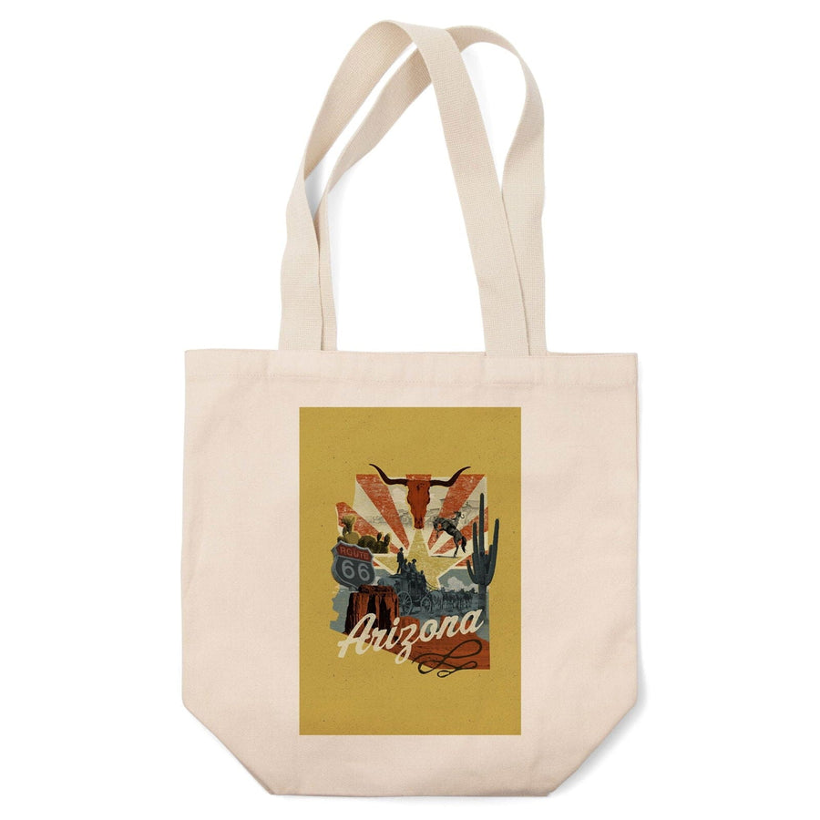 Arizona, Photomontage, State Series, Tote Bag Totes Lantern Press 