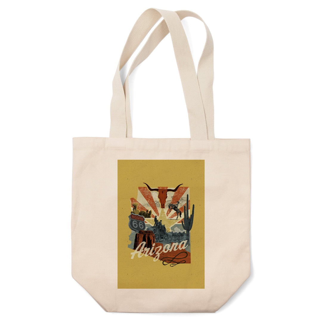 Arizona, Photomontage, State Series,, Tote Bag Totes Lantern Press 
