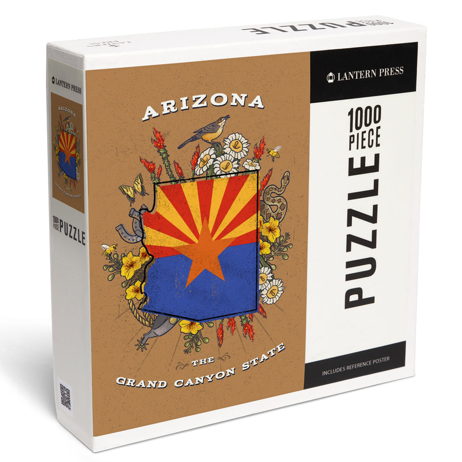 Arizona, Treasure Trove, State Series, Jigsaw Puzzle Puzzle Lantern Press 