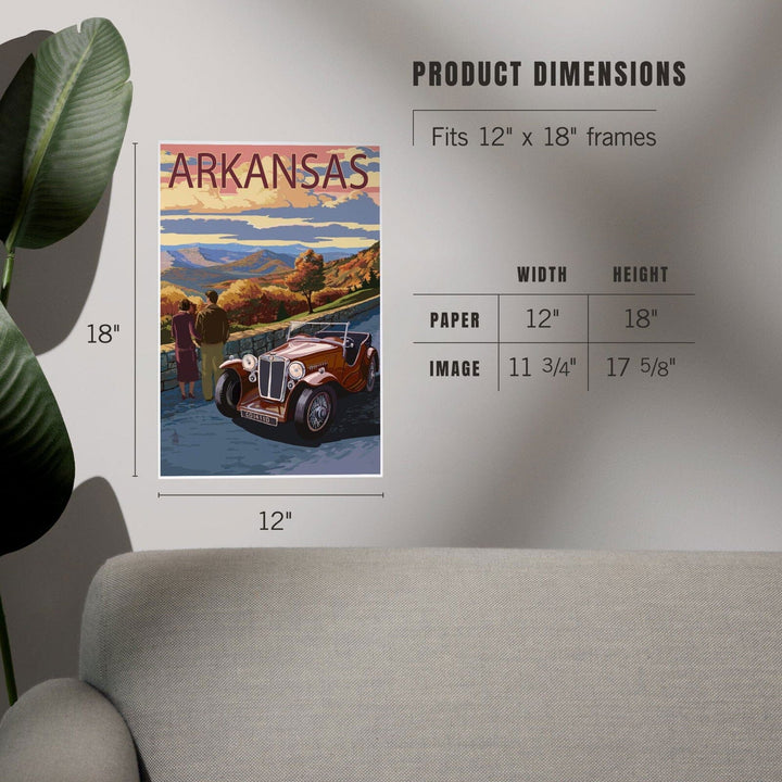 Arkansas, Outlook and Sunset Scene, Art & Giclee Prints Art Lantern Press 