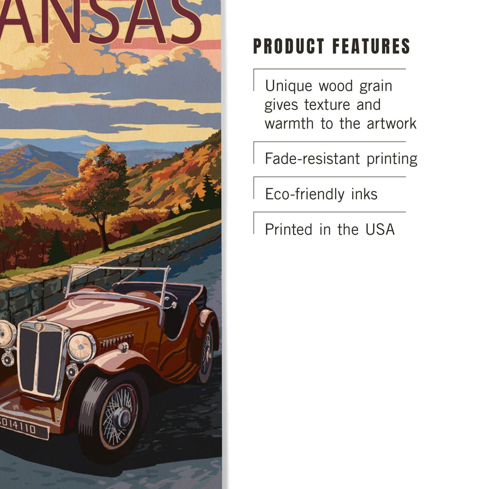 Arkansas, Outlook & Sunset Scene, Lantern Press Artwork, Wood Signs and Postcards Wood Lantern Press 