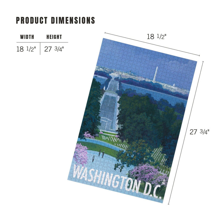 Arlington National Cemetery, Washington DC, Jigsaw Puzzle Puzzle Lantern Press 