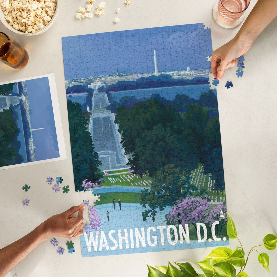 Arlington National Cemetery, Washington DC, Jigsaw Puzzle Puzzle Lantern Press 