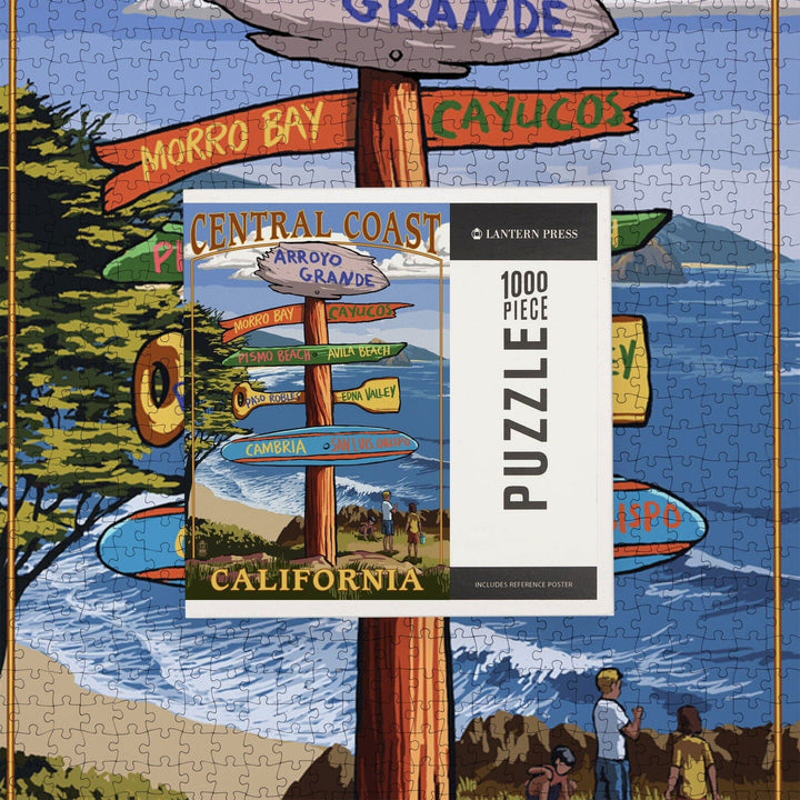 Arroyo Grande, California, Destination Sign, Jigsaw Puzzle Puzzle Lantern Press 