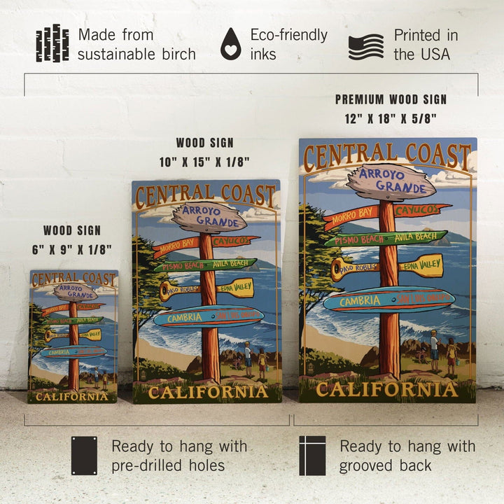 Arroyo Grande, California, Destination Sign, Lantern Press Poster, Wood Signs and Postcards Wood Lantern Press 