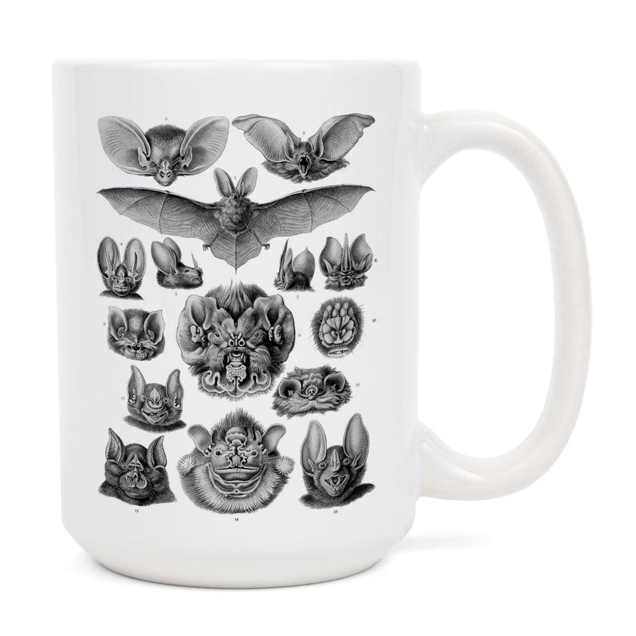 Art Forms of Nature, Chiroptera (Bats), Ernst Haeckel Artwork, Ceramic Mug Mugs Lantern Press 