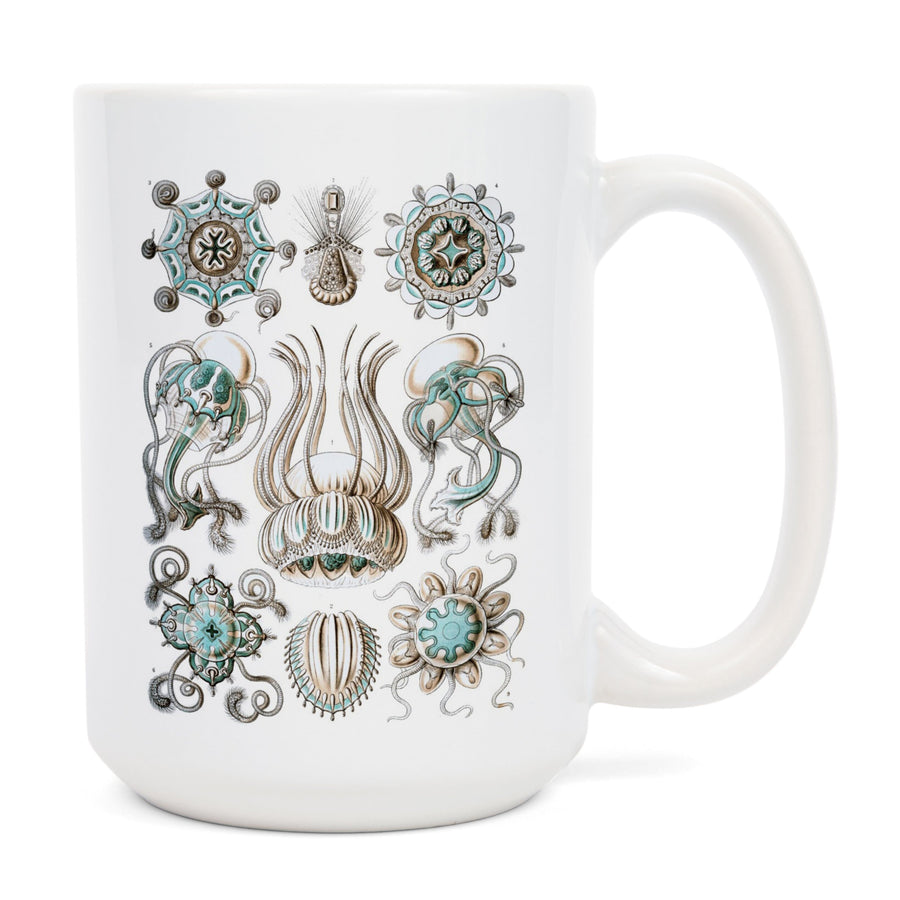 Art Forms of Nature, Narcomedusae, Ernst Haeckel Artwork, Ceramic Mug Mugs Lantern Press 