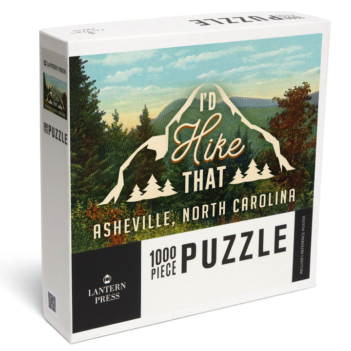 Asheville, North Carolina, I'd Hike That, Jigsaw Puzzle Puzzle Lantern Press 
