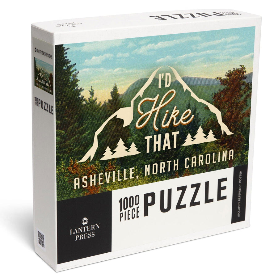Asheville, North Carolina, I'd Hike That, Jigsaw Puzzle Puzzle Lantern Press 