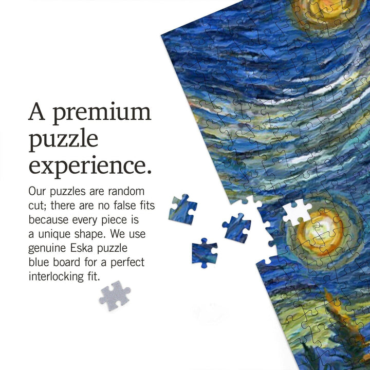 Asheville, North Carolina, Starry Night, Jigsaw Puzzle Puzzle Lantern Press 