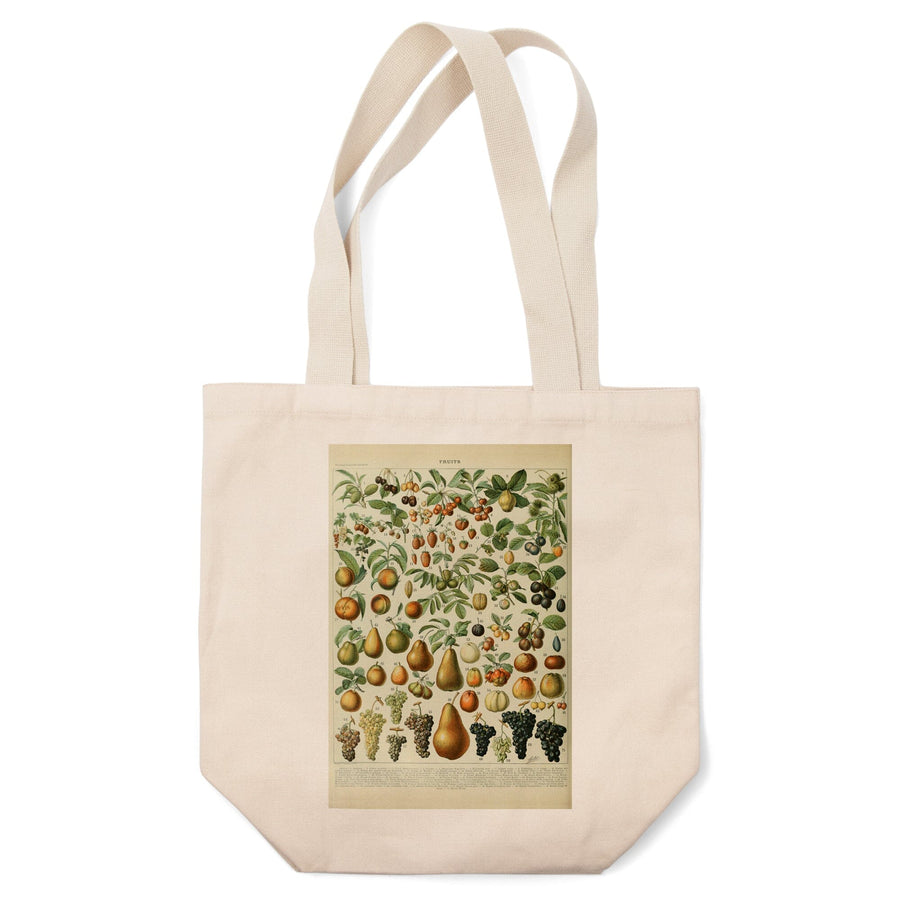 Assorted Fruits, A, Vintage Bookplate, Adolphe Millot Artwork, Tote Bag Totes Lantern Press 
