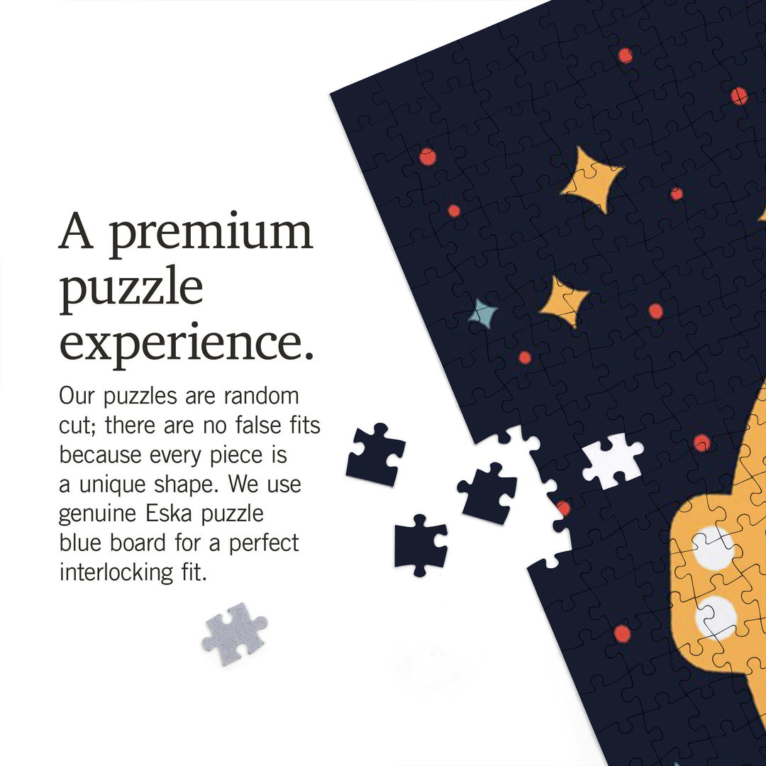 Astronaut Helmet, Seeing Stars, Jigsaw Puzzle Puzzle Lantern Press 