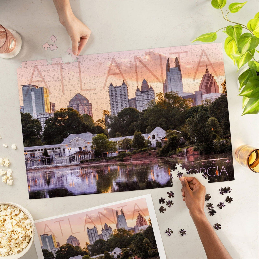 Atlanta, Georgia, Piedmont Park, Jigsaw Puzzle Puzzle Lantern Press 