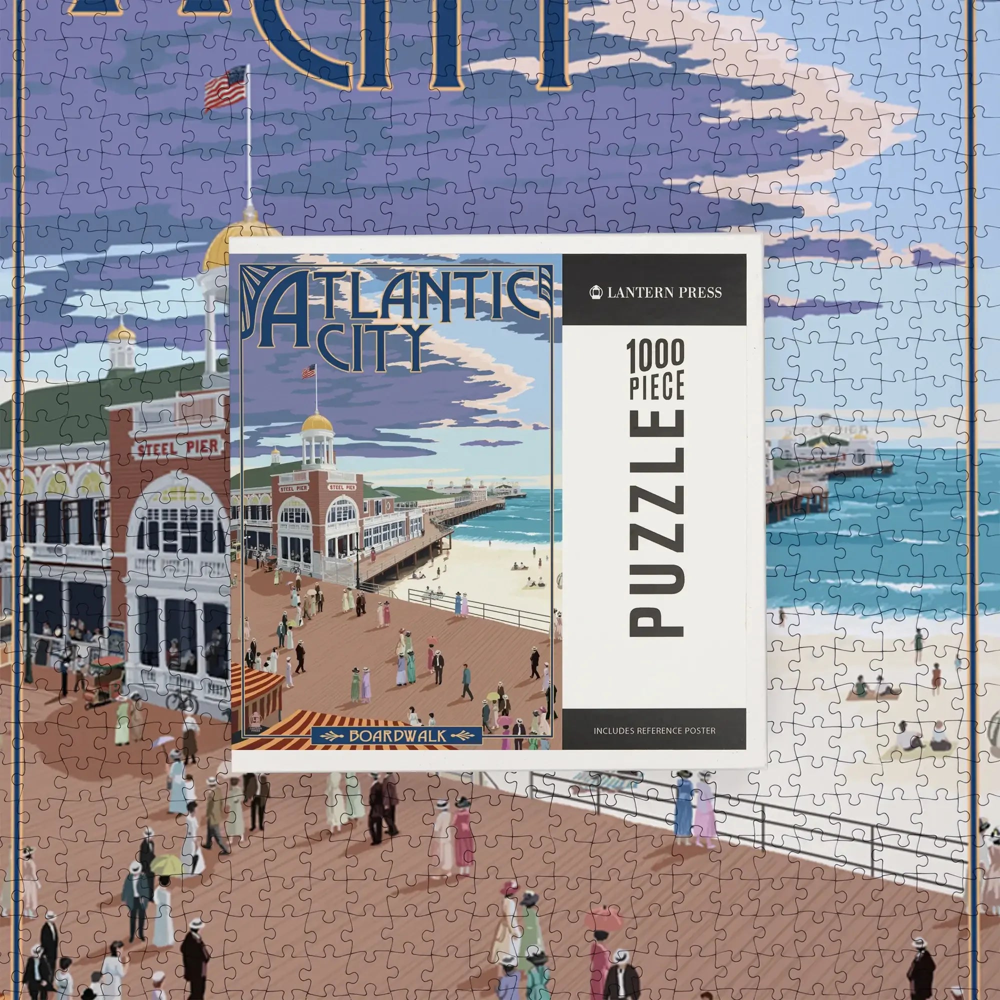 Atlantic City, New Jersey, Boardwalk, 1000 piece jigsaw puzzle