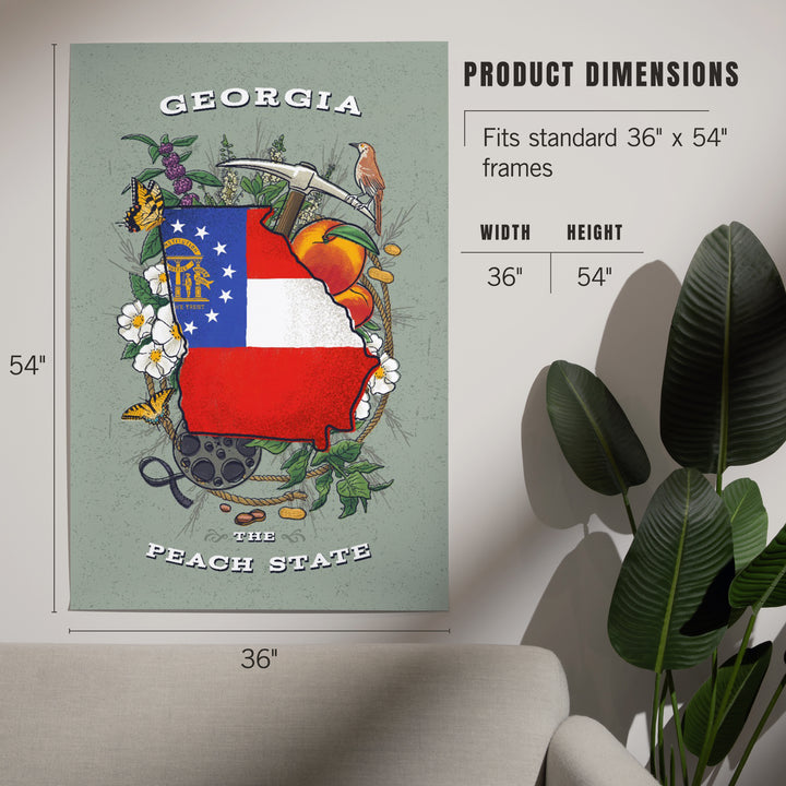 Georgia, State Treasure Trove, Art & Giclee Prints