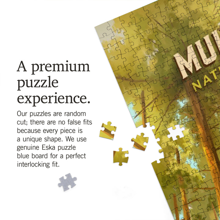 Muir Woods National Monument, Oil Painting, 1000 Piece Jigsaw Puzzle