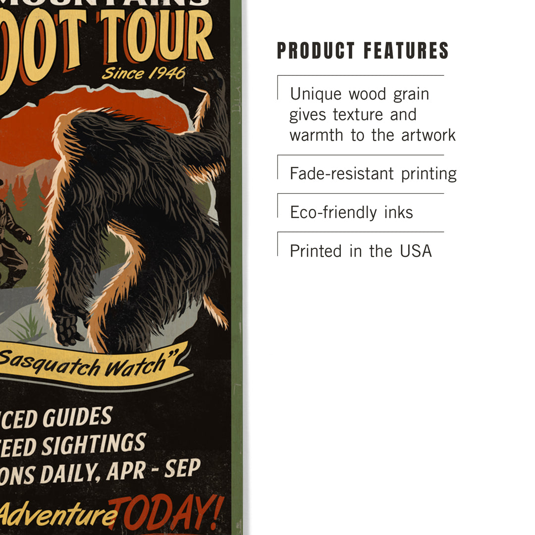 Uinta Mountains, Utah, Bigfoot Tour, Vintage Sign, Wood Sign and Postcards