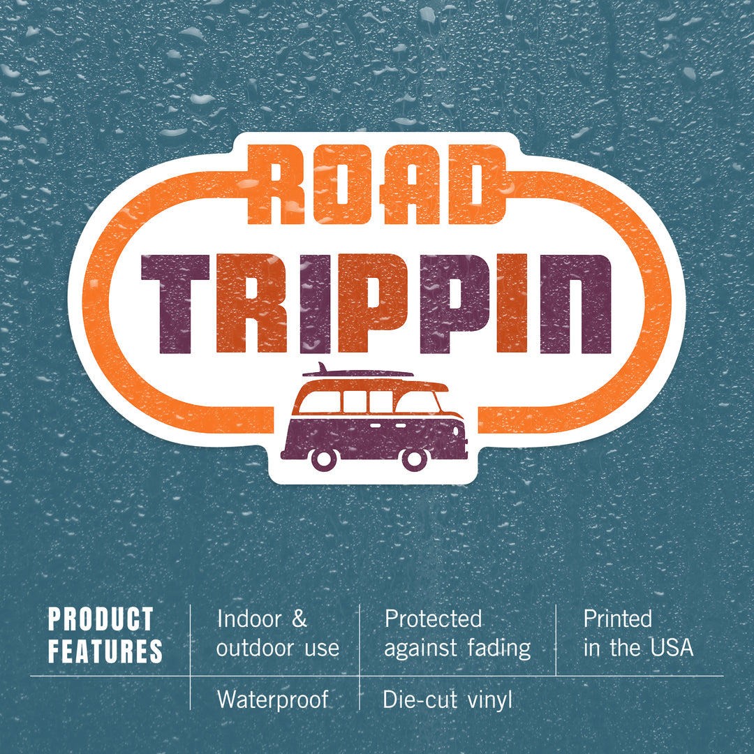 Game For Adventure Series, Road Trippin, Vinyl Sticker