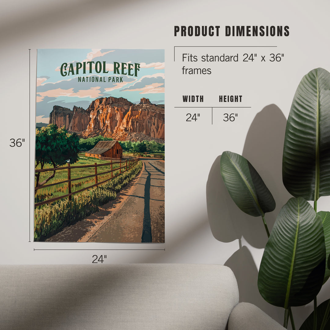 Capitol Reef National Park, Utah, Painterly National Park Series, Art & Giclee Prints