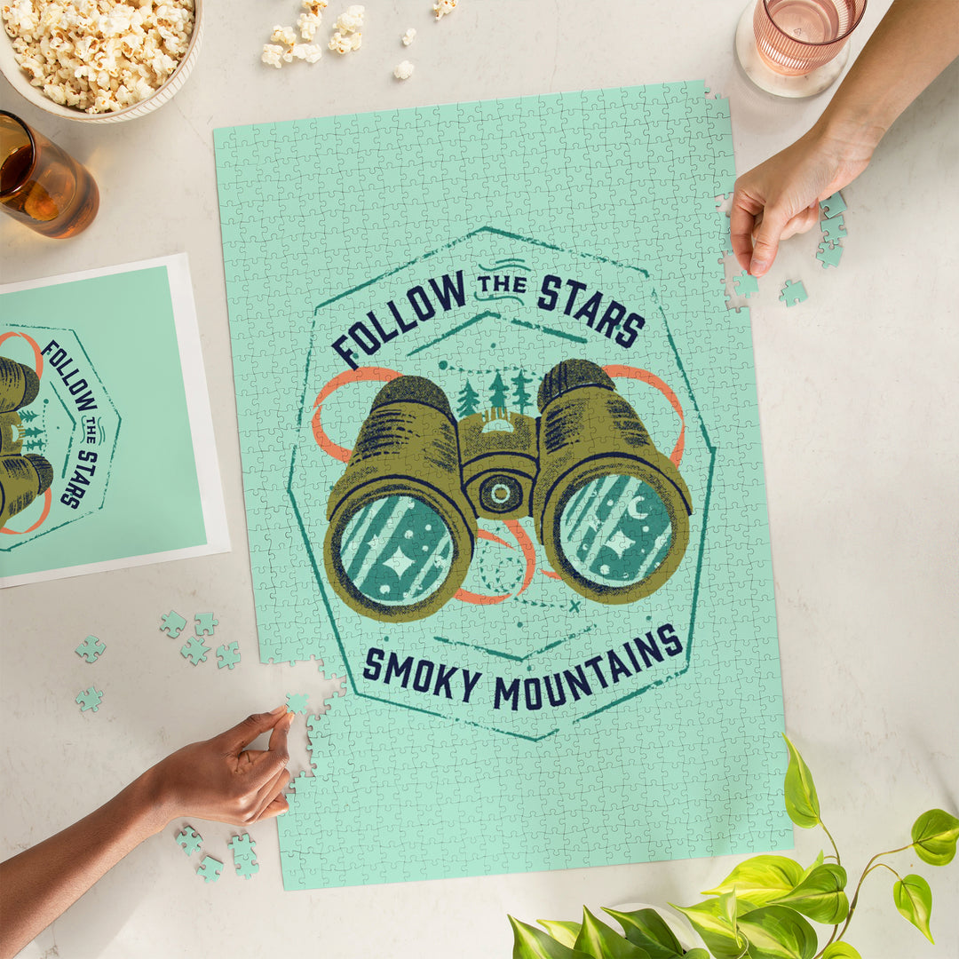 Smoky Mountains, Lake Life Series, Follow The Stars, 1000 Piece Jigsaw Puzzle