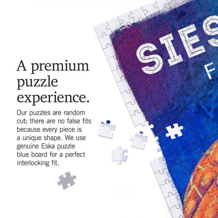 Siesta Key, Florida, Vivid, Sea Turtle, 1000 Piece Jigsaw Puzzle