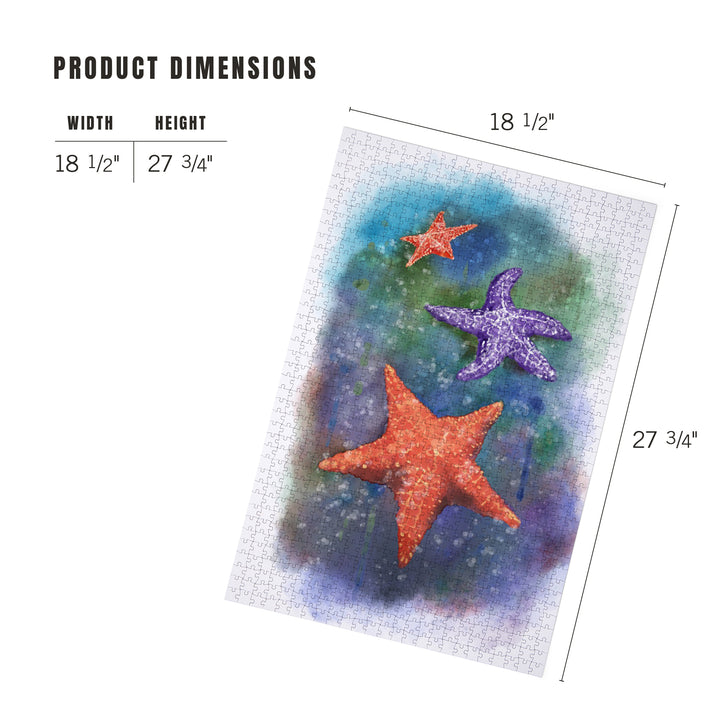 Starfish, Watercolor, Jigsaw Puzzle