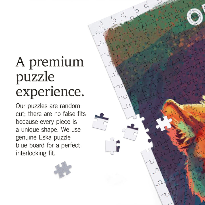 Oregon, Vivid, Gray Wolf, 1000 Piece Jigsaw Puzzle