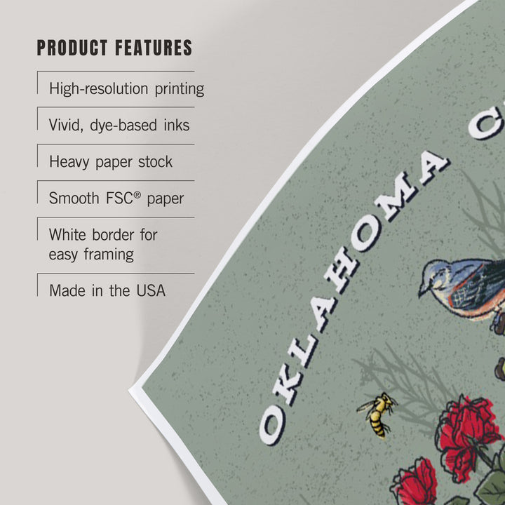 Oklahoma City, Oklahoma, State Treasure Trove, Art & Giclee Prints