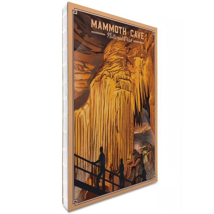 Lined 6x9 Journal, Mammoth Cave National Park, Kentucky, Lithograph, Lay Flat, 193 Pages, FSC paper