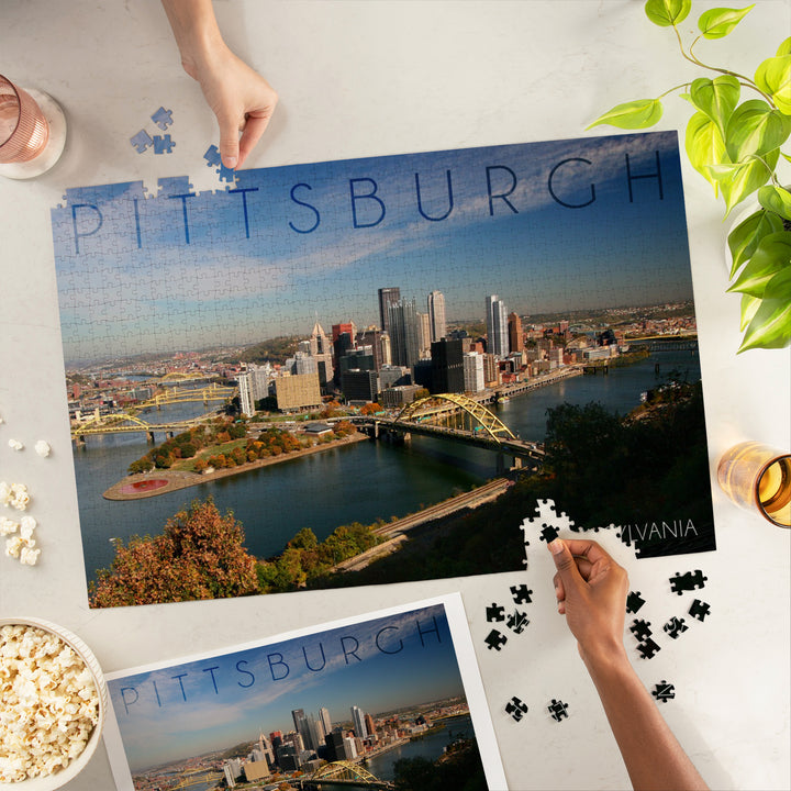 Pittsburgh, Pennsylvania, Autumn Scene, Jigsaw Puzzle