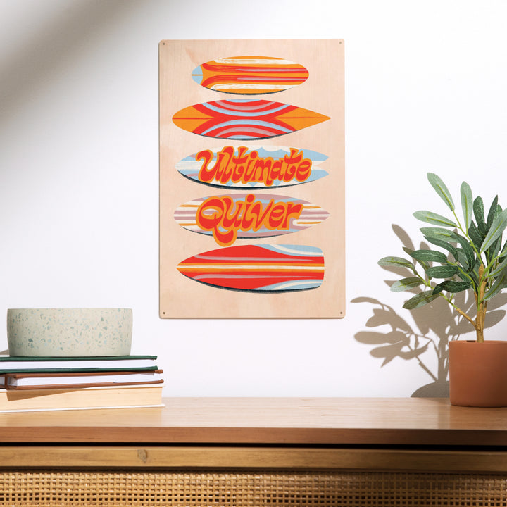 Secret Surf Spot Collection, Surfboards, Ultimate Quiver, Wood Sign and Postcards