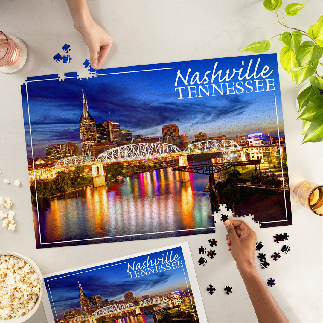 Nashville, Tennessee, Night, Jigsaw Puzzle