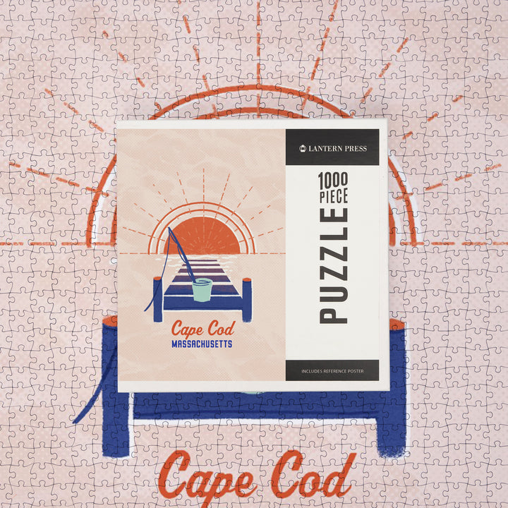 Cape Cod, Massachusetts, Dockside Series, Dock, Jigsaw Puzzle