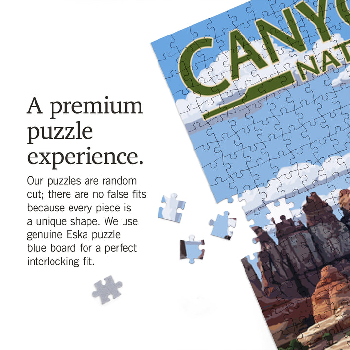 Canyonlands National Park, Utah, Hiker Scene, Jigsaw Puzzle