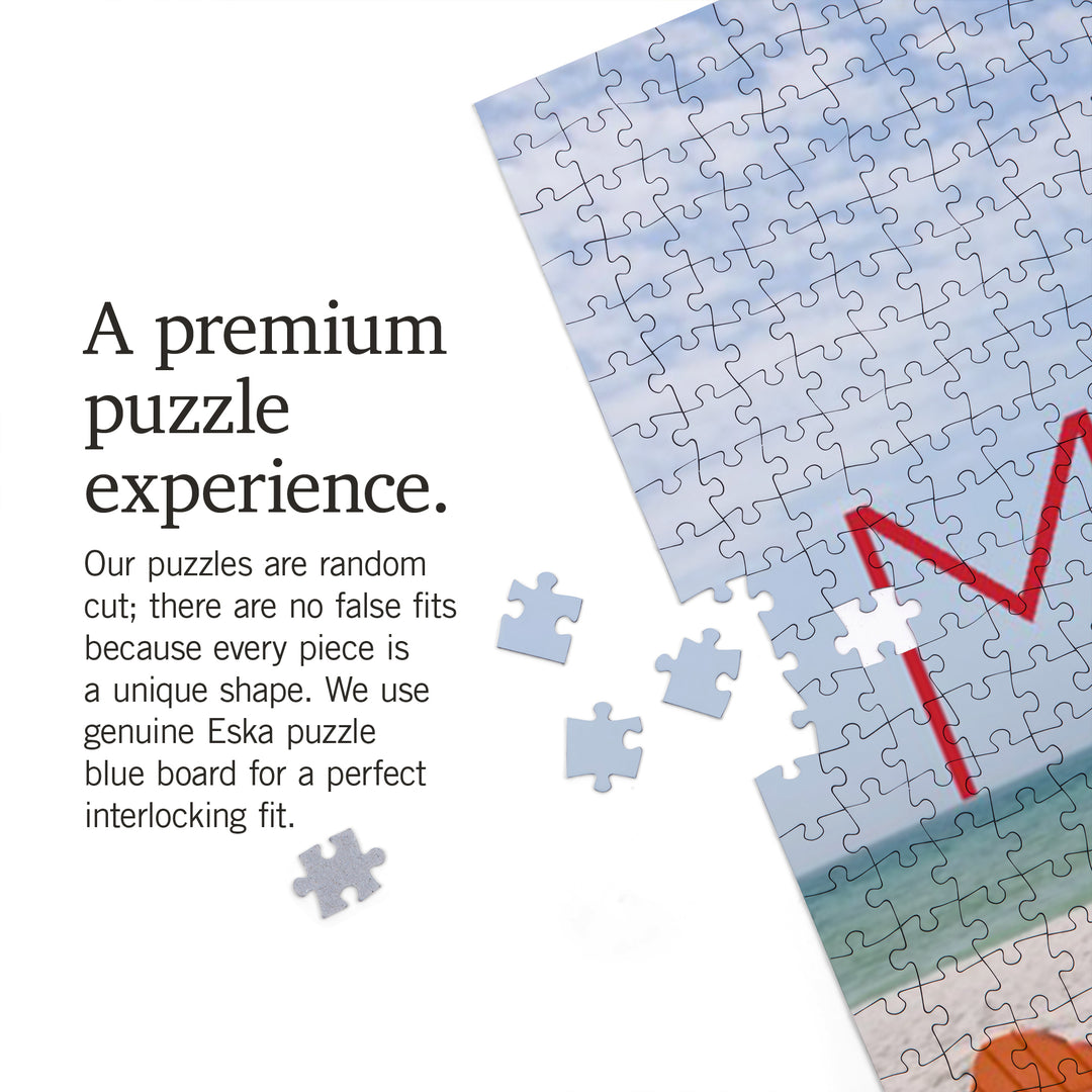 Mississippi, Colorful Beach Chairs, 1000 Piece Jigsaw Puzzle