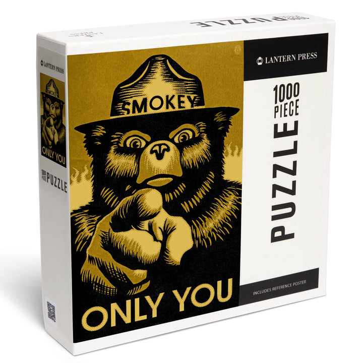 Smokey Bear, Only You, Halftone Yellow, Officially Licensed, Jigsaw Puzzle