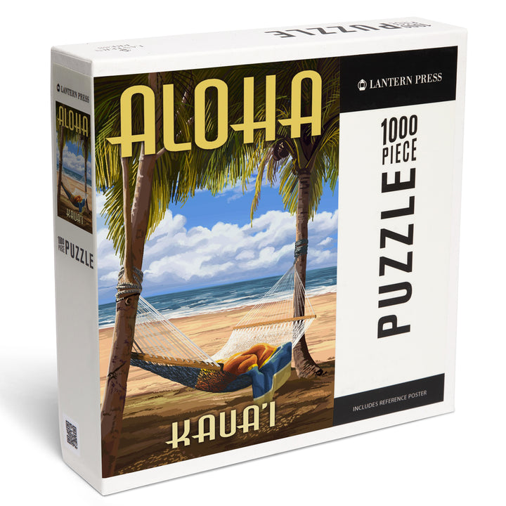 Kaua'i, Hawaii, Hammock Scene, Jigsaw Puzzle