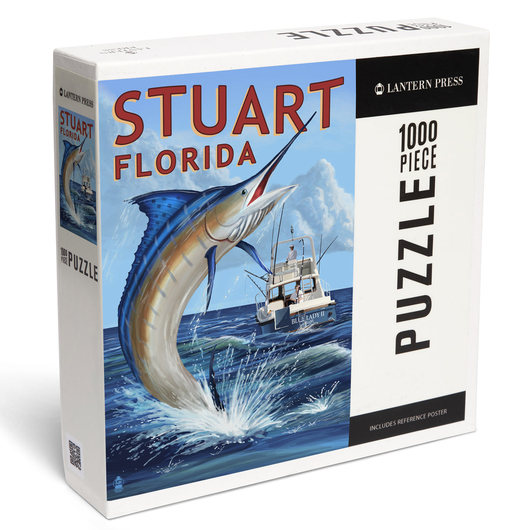 Stuart, Florida, Marlin Fishing Scene, Jigsaw Puzzle