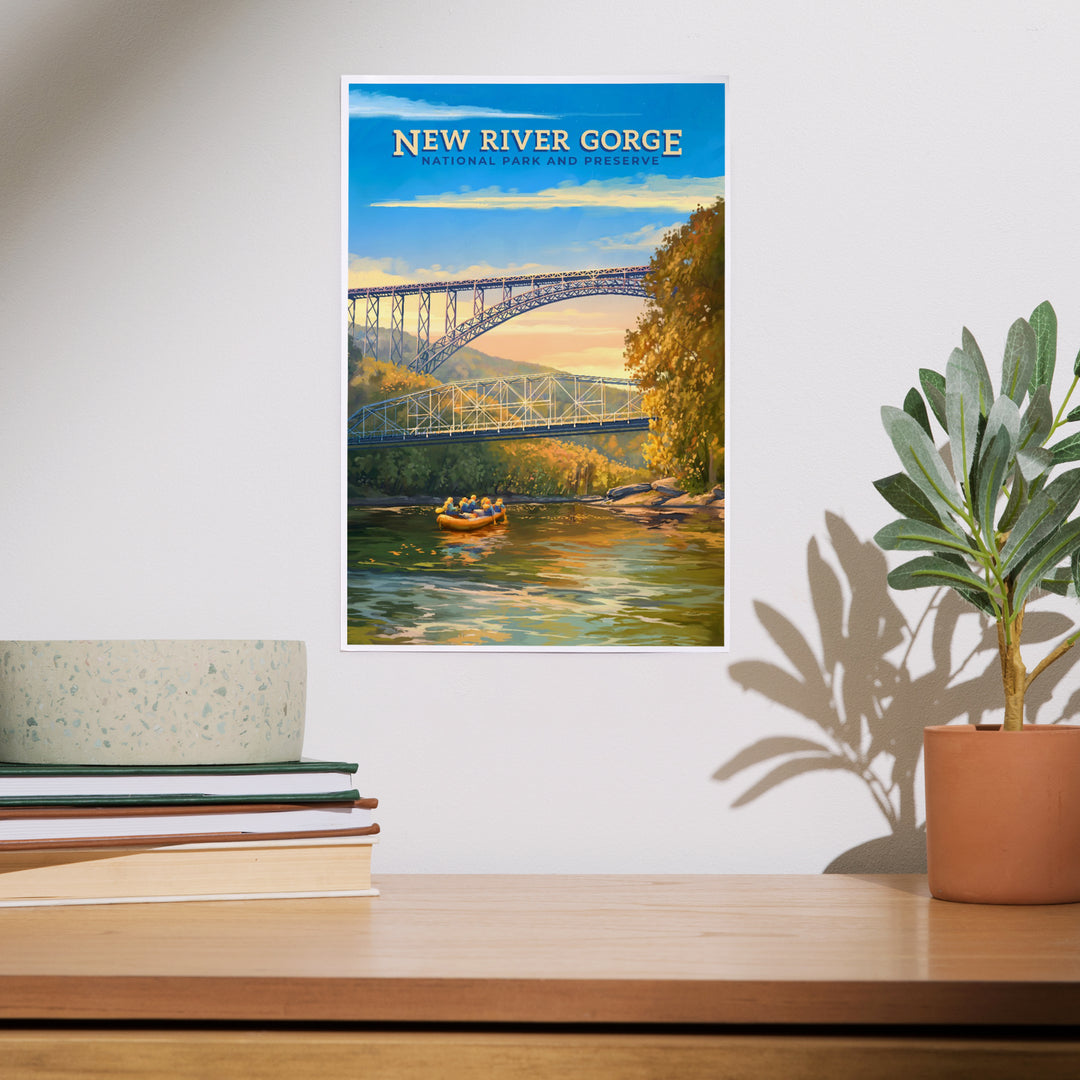 New River Gorge National Park and Preserve, Oil Painting, Art & Giclee Prints