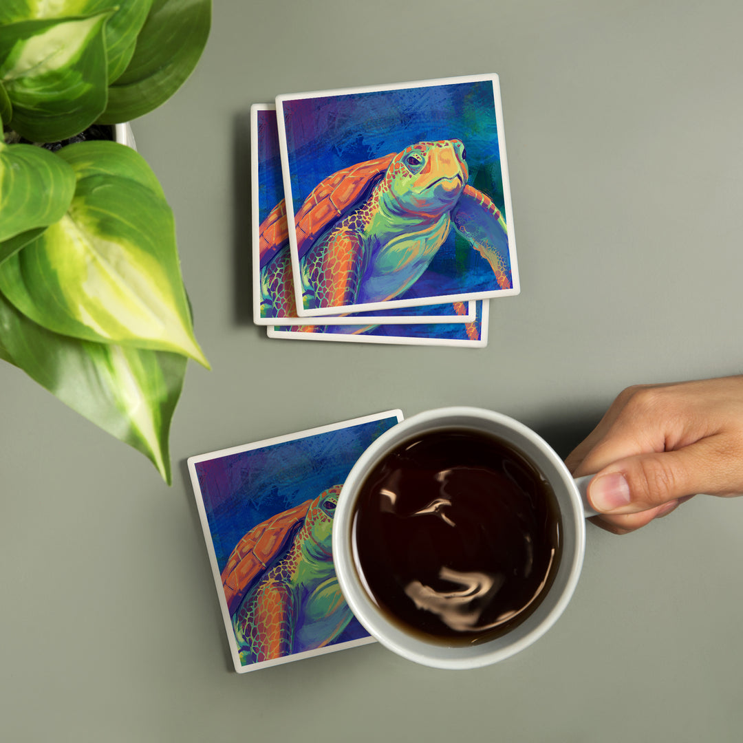 Vivid, Sea Turtle, Coasters