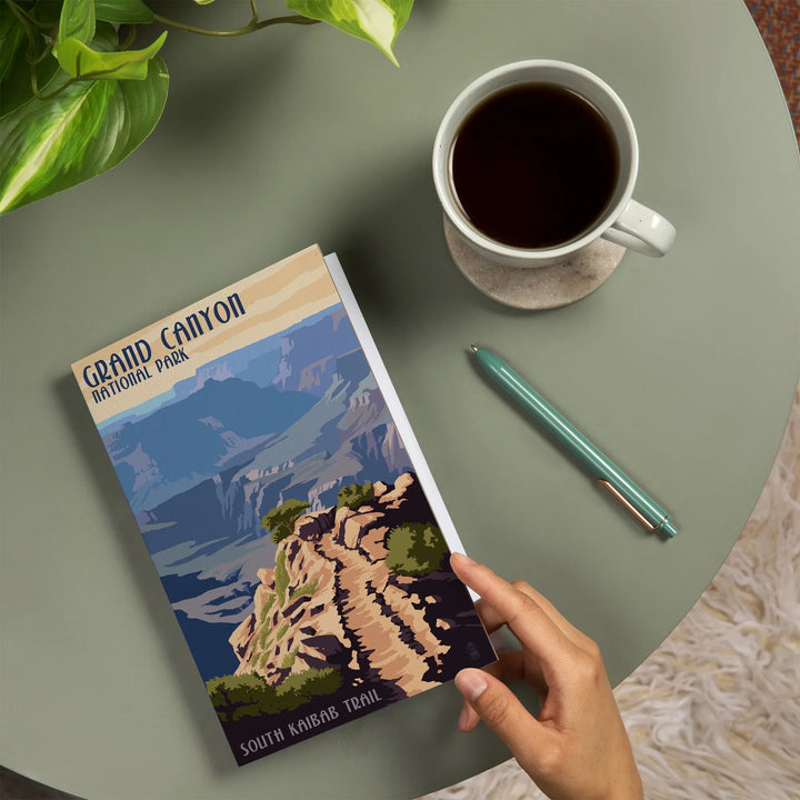 Lined 6x9 Journal, Grand Canyon National Park, Arizona, South Kaibab Trail, Lay Flat, 193 Pages, FSC paper