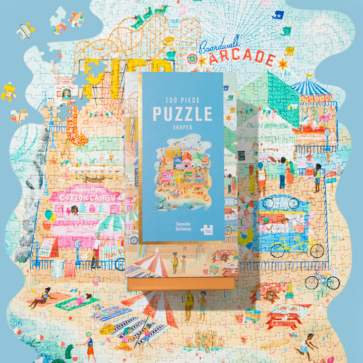 Lantern Press 750 Piece Jigsaw Puzzle, Seaside Getaway