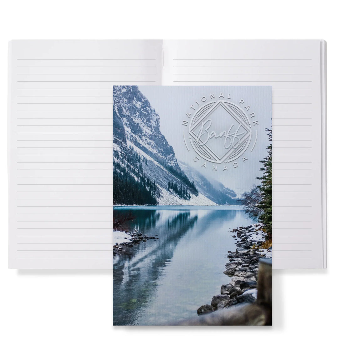Lined 6x9 Journal, Banff National Park, Canada, Lake Louise, Photography, Lay Flat, 193 Pages, FSC paper