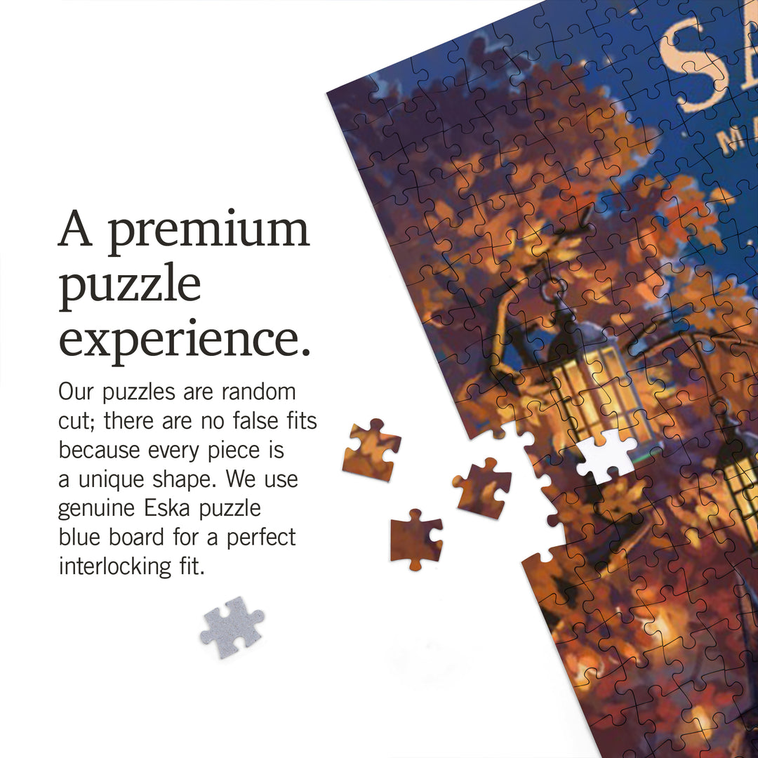 Salem, Massachusetts, Oil Painting, Witch's Gathering, 1000 Piece Jigsaw Puzzle