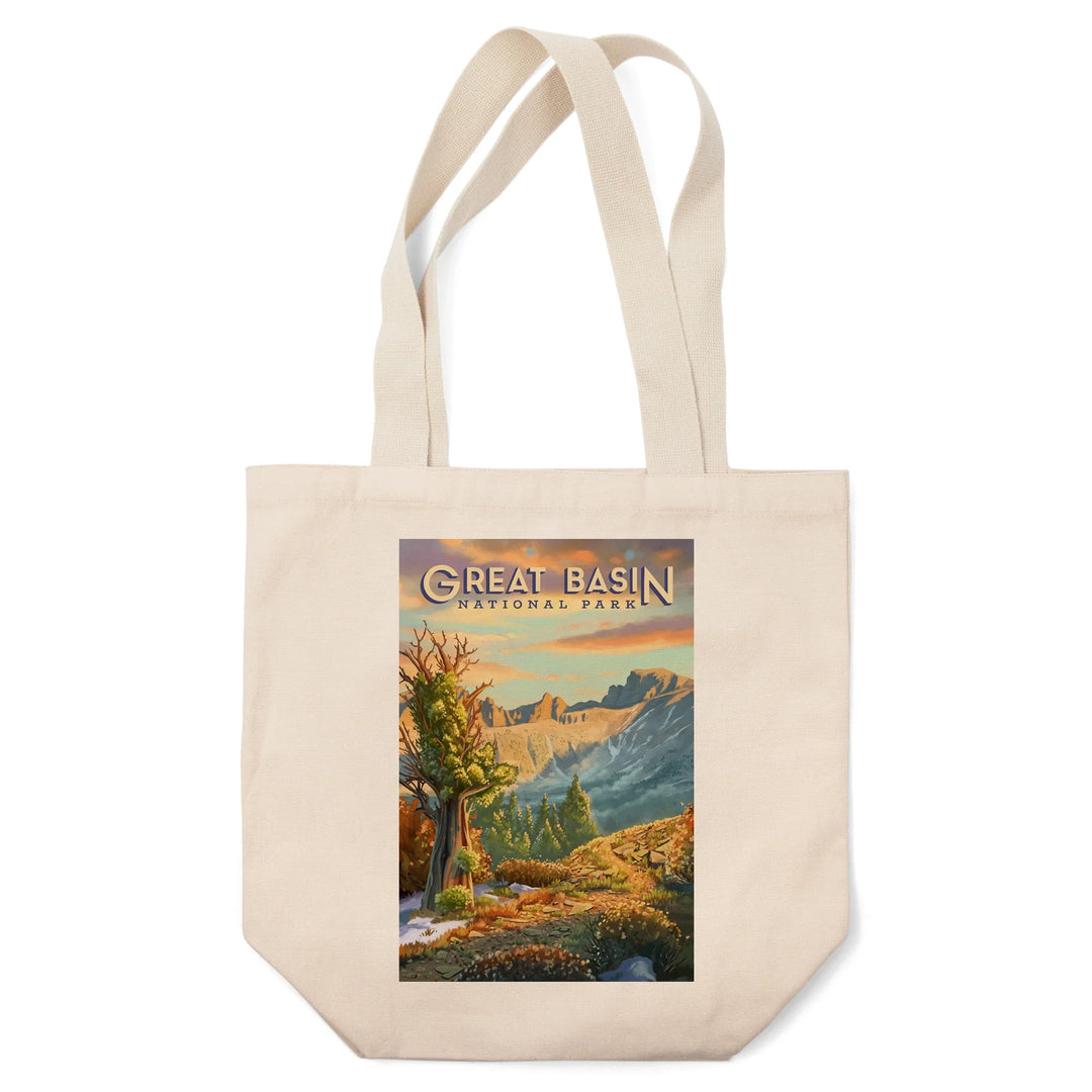 Great Basin National Park, Nevada, Oil Painting, Tote Bag